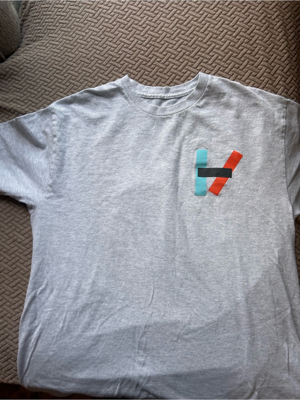 Light Gray Twenty One Pilots Self Titles Graphic Tshirt